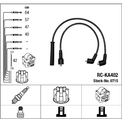Imagen de NGK 0715 Juego de Cables Encendido 5