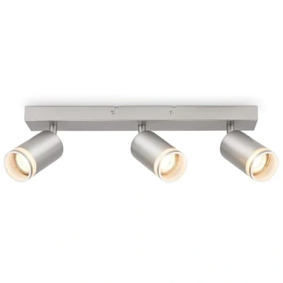Imagen de Briloner lámpara de techo con salida luz lateral, orientable, GU10, techo, lámpara, salón, 40 cm, cromo mate