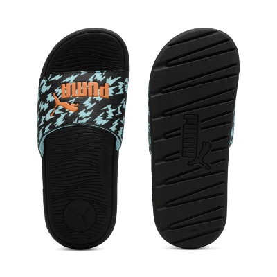 Imagen de PUMA Cool Cat 2.0 Poised 2 Race JR, Sandalias deslizantes, Black Orange GLO Safe Lake, 35.5 EU