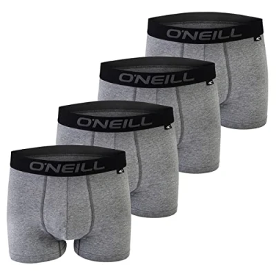 Imagen de O&#039;Neill Calzoncillos tipo bóxer para hombre, talla S, M, L, XL, XXL, 95% algodón, 6 unidades, Antracita (6868p), L