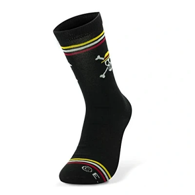Imagen de One Piece Skull Calcetines talla única (38 43), negro, 70% algodón, 27% poliéster, 3% elastano