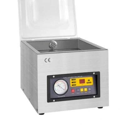 Imagen de Envasadora al vacío, 120 W, para Mesa, de Acero Inoxidable, Industrial, 220 V, Ruido &lt; 80 dB, Vacio Profesional, Automático Maquina Alimentos Secos y húmedos