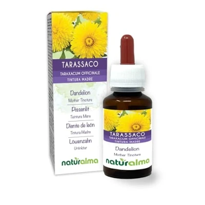 Imagen de Diente de león (Taraxacum officinale) raíces y hojas Tintura Madre sin alcohol Naturalma Extracto líquido gotas 60 ml Complemento alimenticio Vegano