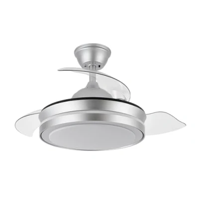 Imagen de FABRILAMP AKUNADECOR Ventilador De Techo Esparta S Niquel Con Iluminacion Led Y Motor Dc