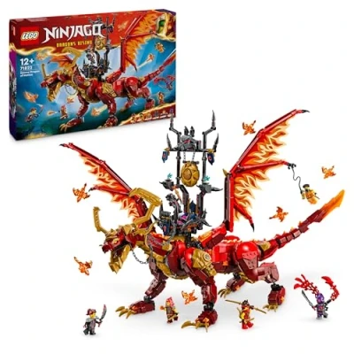 Imagen de LEGO Ninjago Dragón Fuente del Movimiento de Juguete, Juego Ninja Aventuras y Lucha con 6 Minifiguras Inc. Kai Espada Catana, Regalo Navideño para Niños Niñas 12 Años o Más 71822