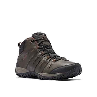 Imagen de Columbia Woodburn II Chukka Omni Heat Zapatillas de Senderismo Impermeables para Hombre, Cordovan x Garnet Red, 41 EU