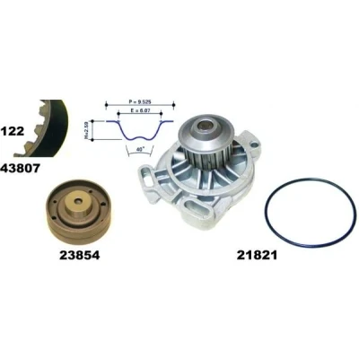 Imagen de MAPCO 41807 Bomba de Agua + Kit Distribucion 26,5 VOLKSWAGEN: TRANSPORTER 4, 4 Bus