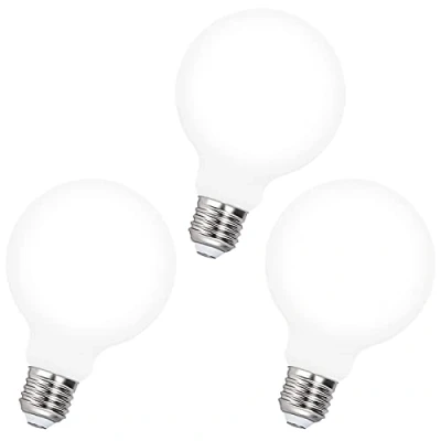 Imagen de ENUOTEK Regulables Bombillas LED, Edison E27 8W 950Lm Bianco Natura 4000K, G95 Globo Filamento Bombilla LED Grande De Ahorro Energía, Ajuste Brillo 10% 100%, Equivalente 60W Incandescente, 3 Piezas