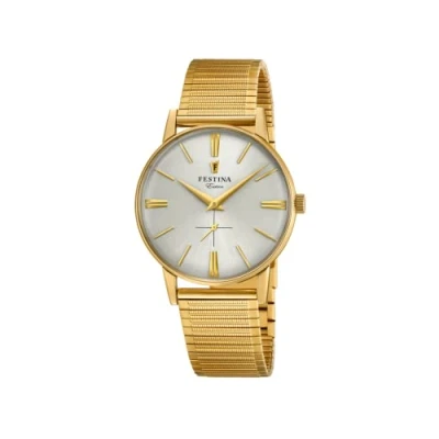 Imagen de Reloj FESTINA Para Hombre F20251/1 Outlet Caja de Acero inoxidable 316l 2n18 dorado Correa Gris plata