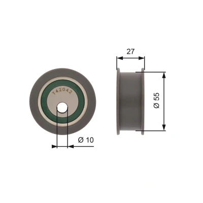 Imagen de GATES T42042A Polea tensora, correa dentada Tru Power