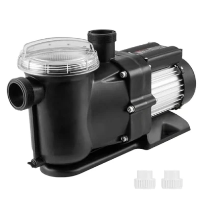 Imagen de VEVOR Bomba para Piscina Sobre Suelo de Velocidad Única 1500 W 115 GPM 2850 RPM con Cabezal Elevador 15 m Cesta Filtrante Piscinas Elevadas