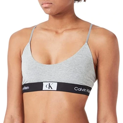 Imagen de Calvin Klein Underwear Unlined Bralette Top, Mujer, Talla: Medium, Grey heather
