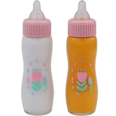 Imagen de JC Toys Accessories For Keeps bebé Biberones para muñecos, Color Rosa, 2 Piece Set (81060)