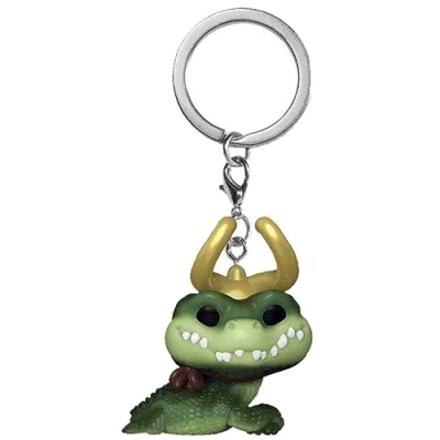 Imagen de Funko Pop! Keychain: Marvel Loki Alligator Minifigura de Vinilo Coleccionable Llavero Original Relleno Calcetines Idea Regalo Mercancia Oficial TV Fans