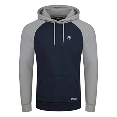 Imagen de riverso RIVNino Sudadera con Capucha para hombre Bolsillos Canguro Corte Regular Algodón Negro Rojo azul Gris S M L XL 2XL 3XL 4XL 5XL, marino, 5XL