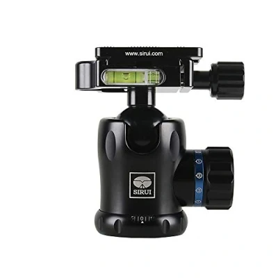 Imagen de SIRUI K 10II Cabezal de Bola trípode Profesional Giratorio 360 Aluminio panorámico con Placa liberación rápida Arca Swiss y Nivel Burbuja, Capacidad Carga 44.1 lbs
