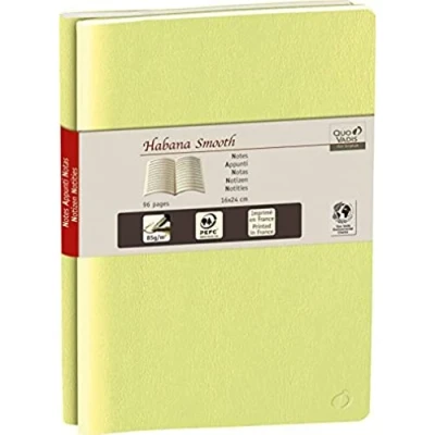 Imagen de Quo Vadis Habana Smooth Duo de cuadernos notas 24, 16 x 24 cm, color verde