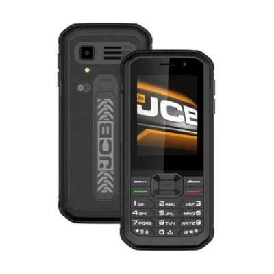 Imagen de JCB Tradesman 3 4G Teléfono Robusto con WiFi, Resistente al Agua, Whatsapp, Punto de Acceso, Doble SIM y Bluetooth, Negro