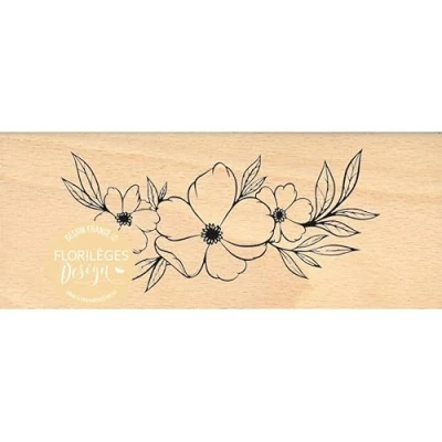 Imagen de Sello DE madera TRIO FLORES SUBLIMES