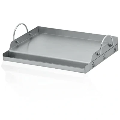 Imagen de BBQ Toro Plancha Rectangular en Acero Inoxidable para Parrilla 49,5 x 32 cm Adecuada Weber Grill Placa Universal Barcaboa de Gas y Carbón