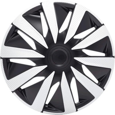 Imagen de J TEC Lazio J14542 Tapacubos 14in negro/plata, carbón