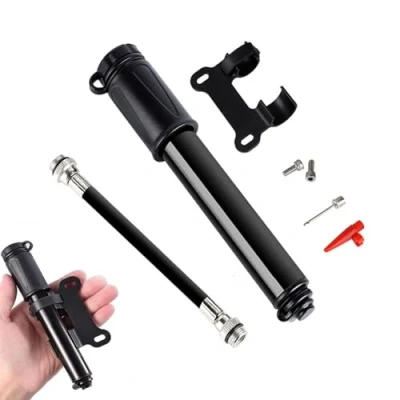 Imagen de FIBOUND Inflador Bicicletas,Bomba de Aire Bicicleta,Hinchador,Mini Bomba Bicicleta,Hinchador Bicicleta,Inflado Neumáticos Súper Rápido, para Bicicletas Montaña, Carretera
