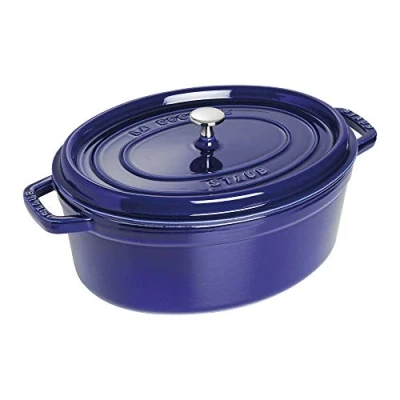 Imagen de STAUB Asador/Cocotte de hierro fundido, Ovalado 33 cm, 6,7 L, Azul oscuro