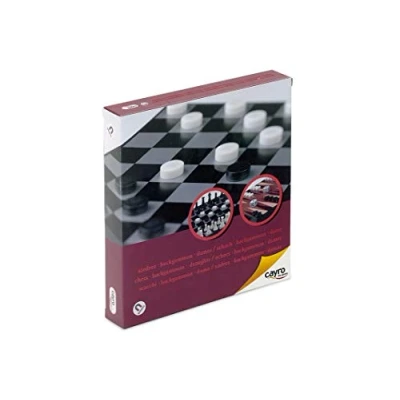 Imagen de Cayro Ajedrez, Damas y Backgammon + 7 Años Modelo Magnético 3 Juegos de Mesa en 1 Niños Adultos Ideal para Llevar Viaje 2 Jugadores