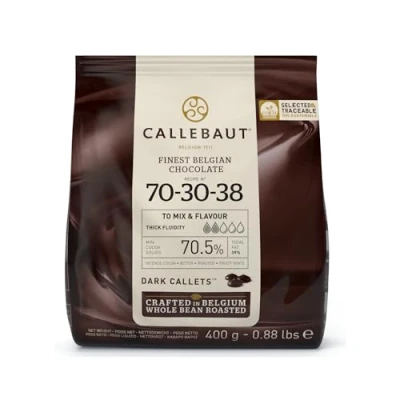 Imagen de Chocolate negro en gotas Callebaut 70% bolsa de 400 gramos