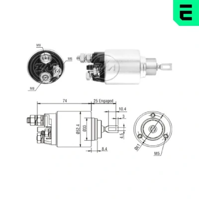 Imagen de ERA ZM2381 Interruptor magnético, estárter PEUGEOT: Boxer Furgón, CITROËN: Jumper II Furgón