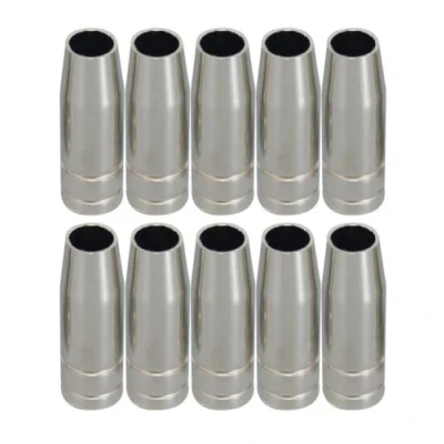 Imagen de RIVERWELD 15AK MB15 MIG MAG CO2 Antorcha de soldadura Boquilla cónica Copa protección gas 12 mm 145.0075 Cobre Paquete 10