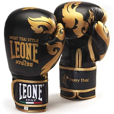 Imagen de LEONE 1947 GN031 Guantes de Boxeo, Unisex Adulto, Negro, 14OZ