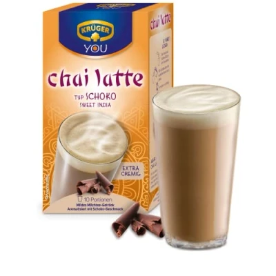 Imagen de Krüger Chai Latte Chocolate Leche Té, 4 unidades (4 x 250 g)