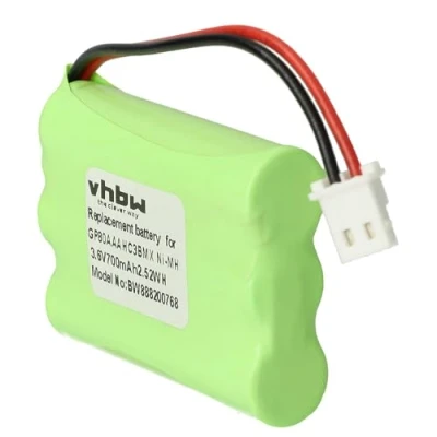 Imagen de vhbw batería Compatible con Motorola MBP481, MBP482, MBP483 Monitor de bebés vigilabebés (700mAh, 3.6V, NiMH)