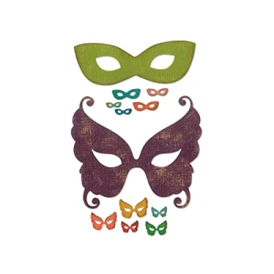 Imagen de Sizzix Troquel Thinlits Die Set 12 piezas Máscaras