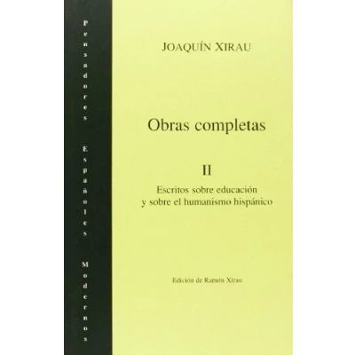 Imagen de Obras Completas Tomo II (PENSADORES ESPAÑOLES MODERNOS)