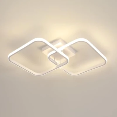 Imagen de Toolight 42W 4725LM Plafon LED Techo Moderno, Lamparas de Salon Cuadrado Luz Natural 4500K, Acrílico 64cm para Salón Dormitorio Cocina Pasillo, Blanco