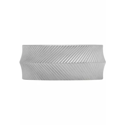 Imagen de Fossil Hombre Anillo, Harlow Linear Texture Anillo en Acero Inoxidable, Plata, 11