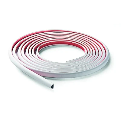 Imagen de FAMATEL Canal de cable flexible Con Cinta autoadhesiva 5 metros 12,8 mm x 15 Fácil instalación ya incrustada Blanco