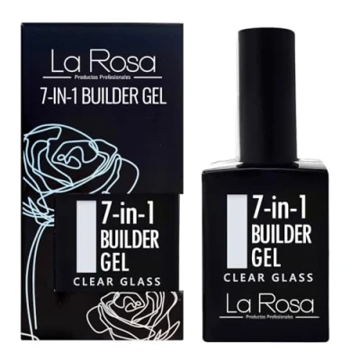 Imagen de LaRosa 7 en 1 BUILDER Gel in a bottle Constructor Uñas botella 15ml CLEAR GLASS