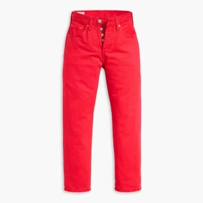 Imagen de Levi&#039;s 501 Crop Vaqueros, Script Red 501, 27W / 28L Mujer