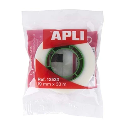 Imagen de APLI 12533 Cinta adhesiva invisible (19 mm x 33 m)