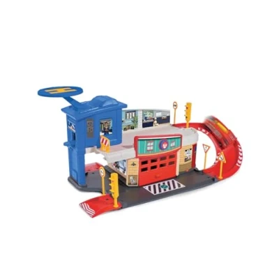 Imagen de Dickie Toys 203097008 Sam Fire Sation Juego de Bomberos en 2 Niveles, Incluye Júpiter Metal + Otros Accesorios, 48 x 26 33 cm