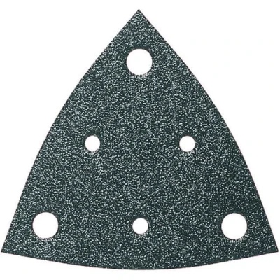 Imagen de FEIN 50 Hojas de lija granulación 60, Longitud canto 80 mm, Unid./Paq. unid., Universal, Se pueden usar prácticamente en todos los materiales. Perforadas, fijación rápida por velcro.