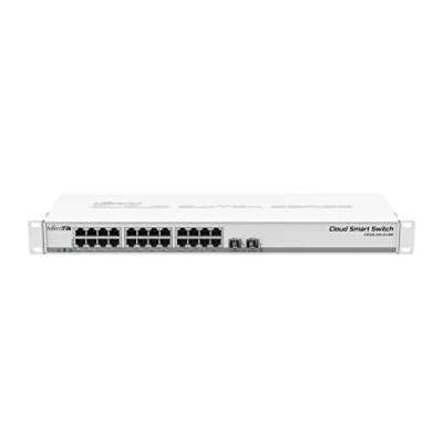 Imagen de MikroTik CSS326 24G 2S+RM Interruptor de Red Gestionado Gigabit Ethernet (10/100/1000) Energía sobre a través Este Puerto (PoE) 1U Blanco