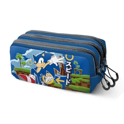 Imagen de Sonic The Hedgehog SEGA Greenhill Estuche Portatodo Trick Fan 2.2, Multicolor, 23 x 11 cm