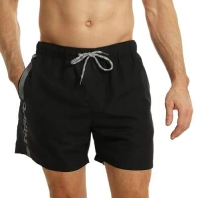 Imagen de RIPT Essentials Bañador para hombre Shorts de Baño con Protección Solar UV 50 Secado Rápido, Negro/Gris, M