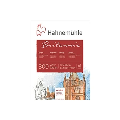 Imagen de Hahnemuhle Britannia 300gsm Block 30 x 40 cm Hot Pressed