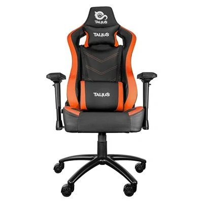Imagen de Talius Vulture Silla Gaming Profesional, Butterfly, Ergonómica, Reposabrazos 4D, Base Metal, Altura Ajustable Alto Respaldo Reclinable, Ruedas Nylon (Orange)