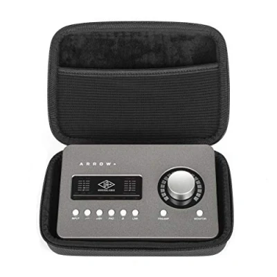 Imagen de Analog Cases Glide Case para Focusrite Scarlett 4i4 / Universal Audio Arrow (Estuche de Transporte Hecho EVA/Nylon Moldeado Duradero, asa Goma Robusta), Negro